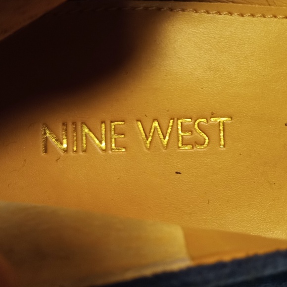 Navy Suede Ballet Flats - Picture 2 of 3